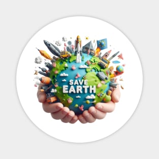 save earth Magnet